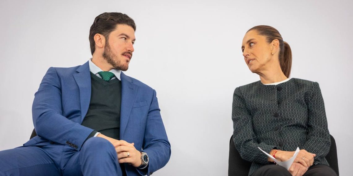 Samuel García y Claudia Sheinbaum tren de pasajeros