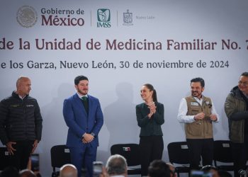 Samuel García y Claudia Sheinbaum imss santa catarina