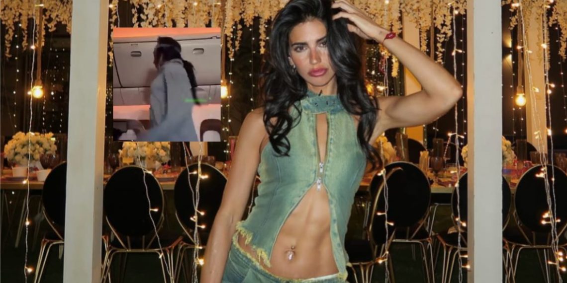 Bárbara de Regil se vuelve blanco de críticas por video realizando ejercicio en un avión