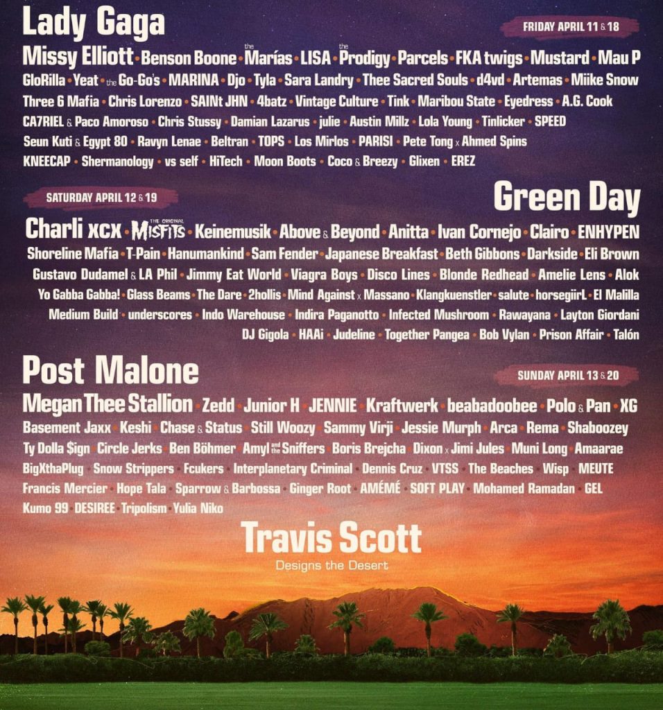 Cartel del Coachella 2025