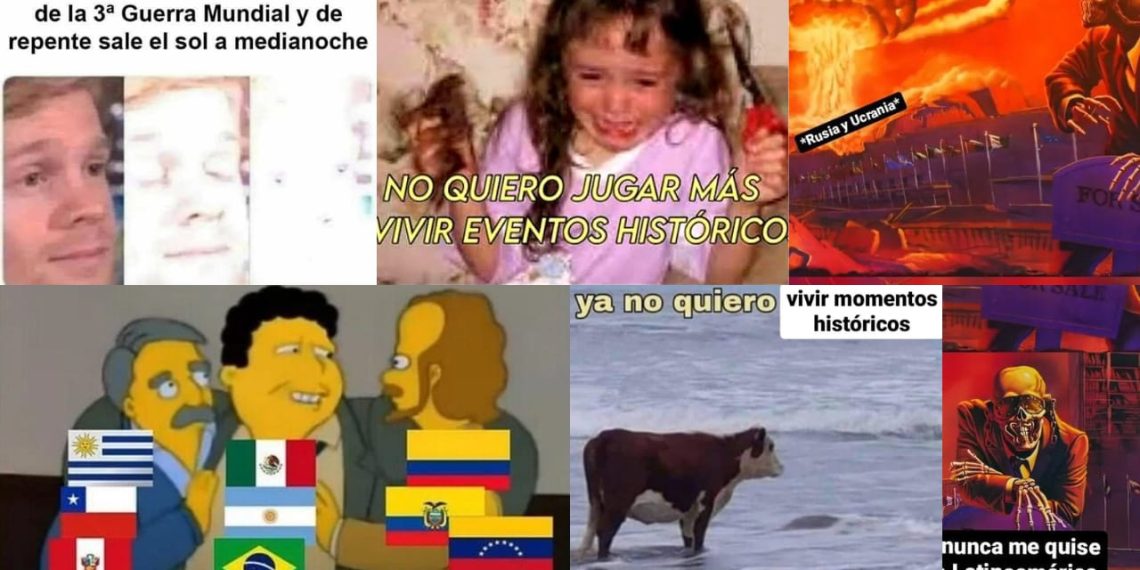 Tras el creciente conflicto entre Rusia y Ucrania, usuarios generan memes sobre posible tercera guerra mundial.
