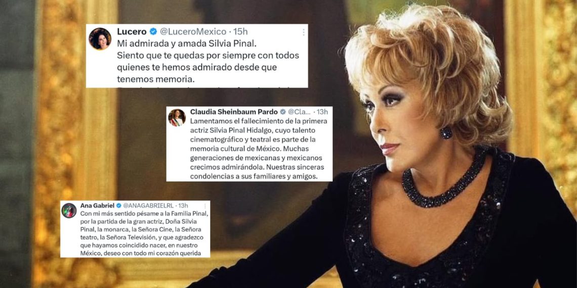 Claudia Sheinbaum, Lucero, Ana Gabriel y otras personalidades se suman a las reacciones de la muerte de Silvia Pinal