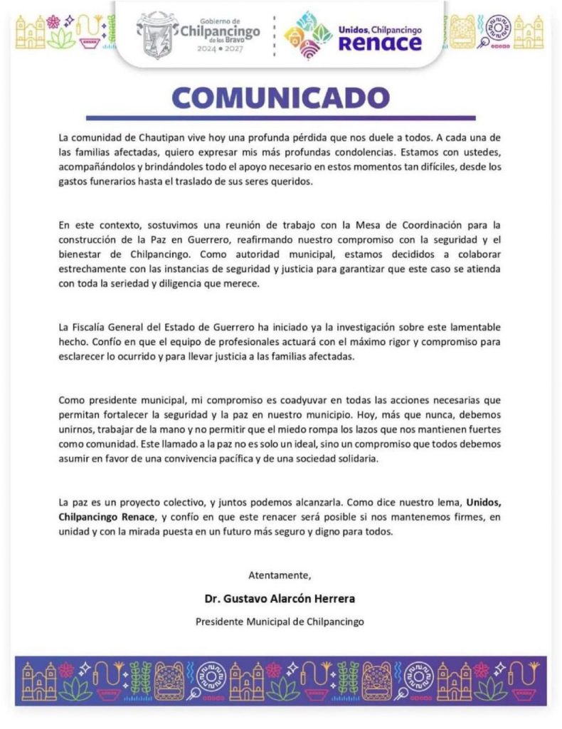 comunicado chilpancingo