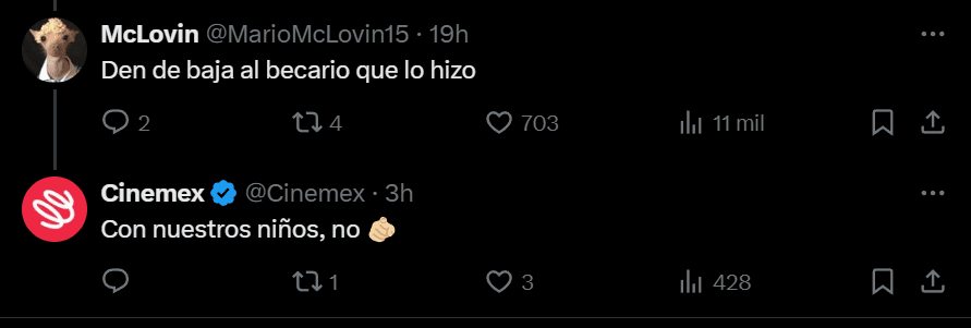 Cinemex defiende su nueva imagen