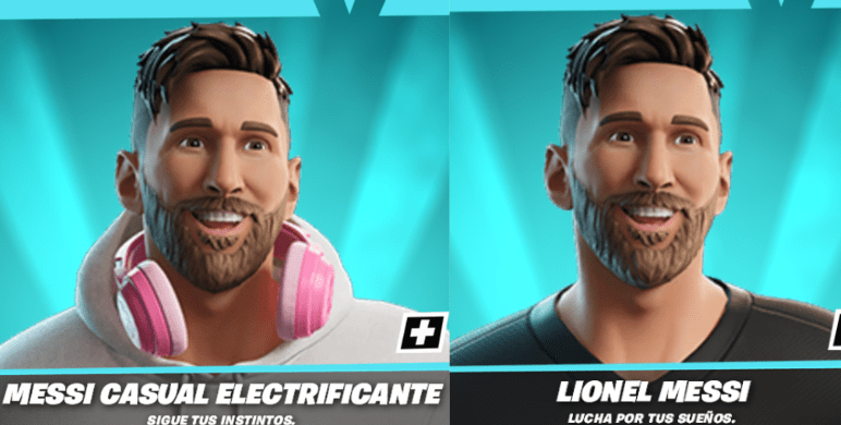 El jugador Lionel Messi tendrá dos skins en Fortnite