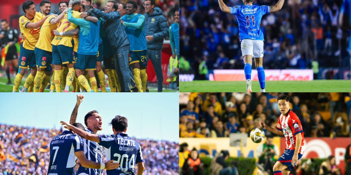 Rayados, Atléticos San Luis, América y Cruz Azul en la gran semifinal de la Liga MX