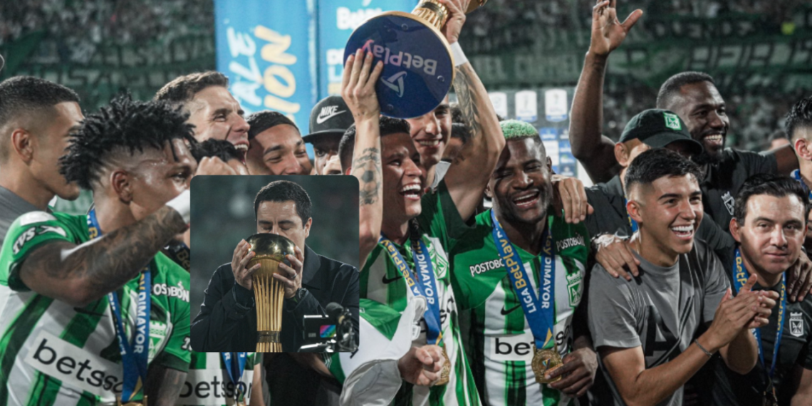 Efraín Juárez se corona campeón como director técnico en el Atlético Nacional