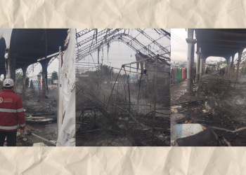 Incendio de Bazar Navideño en Edomex