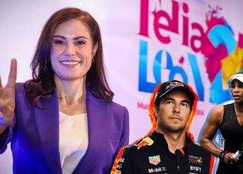 Checo Pérez y Serena Williams