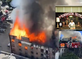 Se reporta incendio en el legendario Morrison Hotel