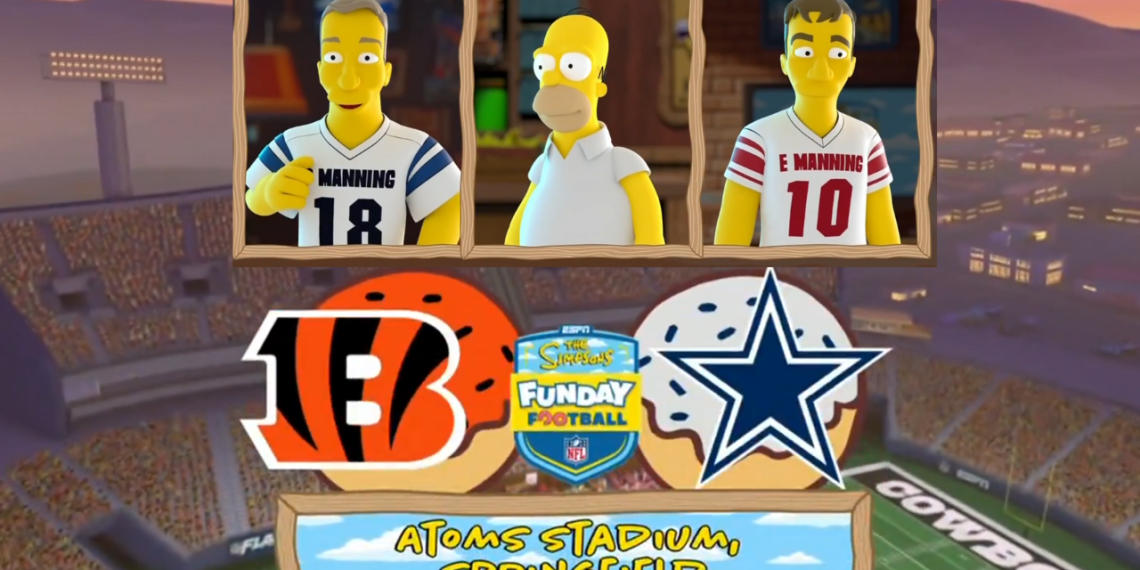 Los Simpsons se apoderan del Monday Night Football