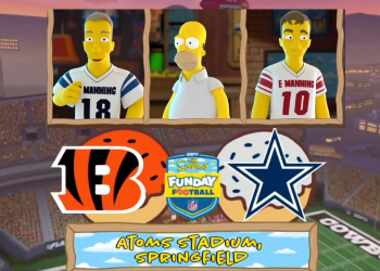 Los Simpsons se apoderan del Monday Night Football