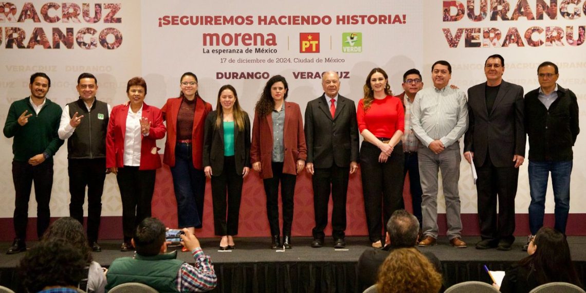 Morena Veracruz Partido Verde Partido del Trabajo