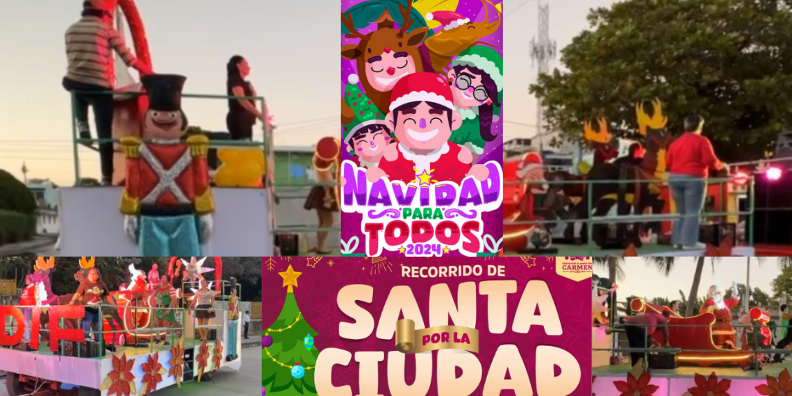 Navidad en Ciudad del Carmen: recorrido de Santa por la Ciudad y Feria Navideña 2024