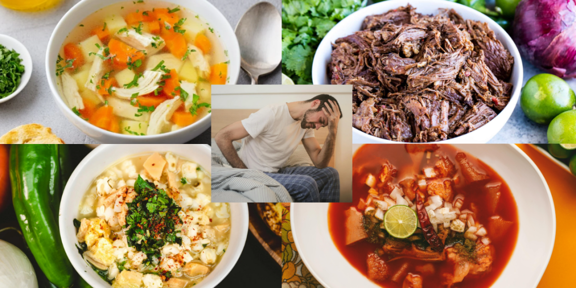 Estos son algunos de los platillos que te pueden curar la resaca
