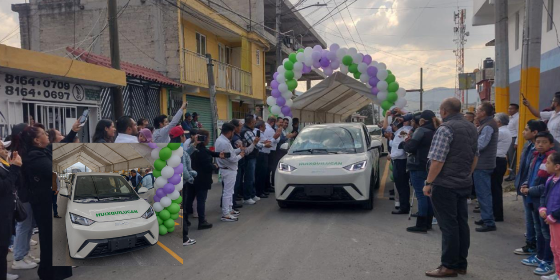 Primeros taxis eléctricos en Huixquilucan.
