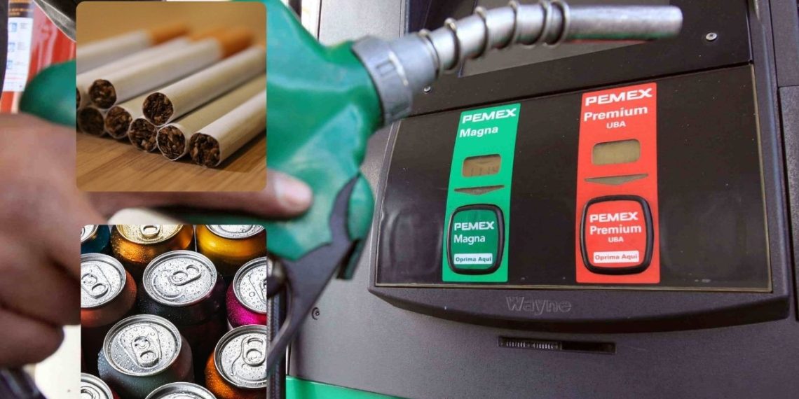 impuesto refrescos gasolina cigarros