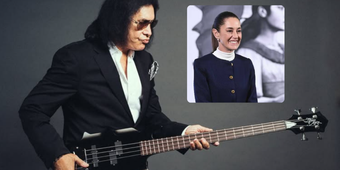 Gene Simmons agradece a la presidenta de México Claudia Sheinbaum por ayuda a California.