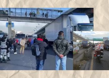 Protesta en la autopista México-Querétaro