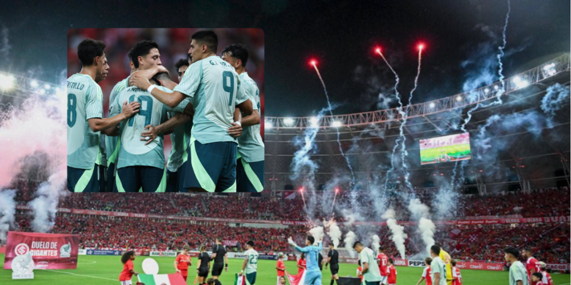 México derrota al Inter de Porto Alegre 2-0.