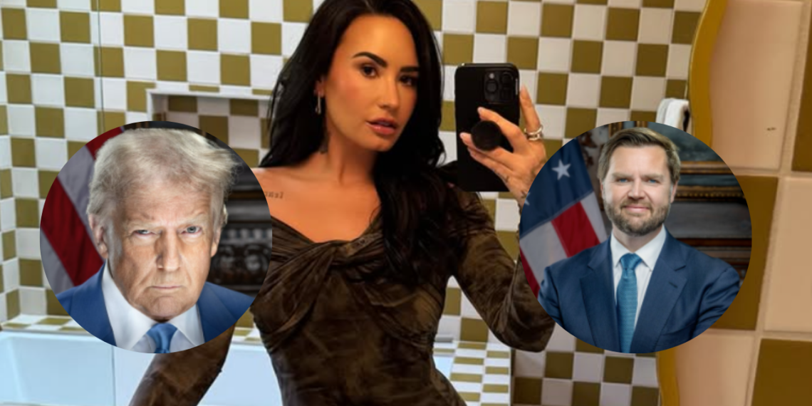 Demi Lovato expone aparente fraude de followera en las cuentas potus y vc de Donald Trump y el vicepresidente JD Vance.