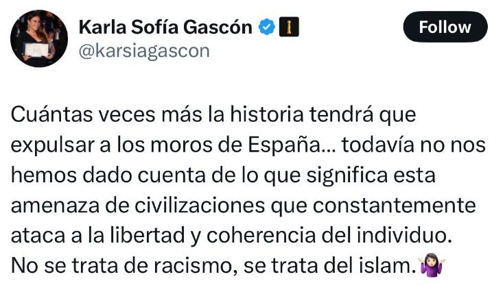 Gascón escribe tweets controversiales