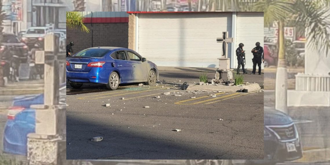 Detonación en el memorial del hijo de "El Chapo" en Culiacán