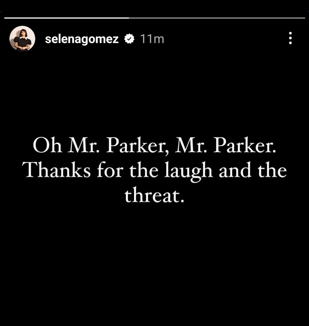 Selena Gómez responde a Sam Parker