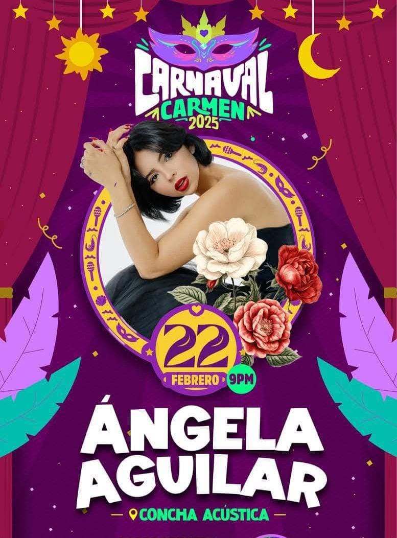 Ángela Aguilar en la Concha Acústica de Ciudad Carmen, Campeche.