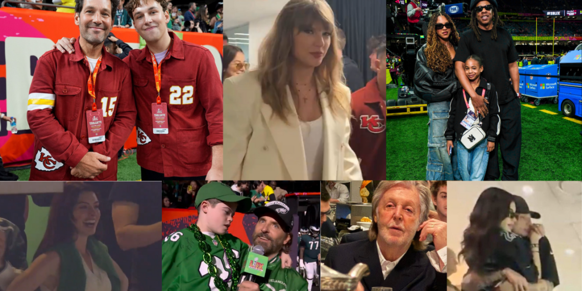 Conoce las celebridades que asistieron al Super Bowl LIX.