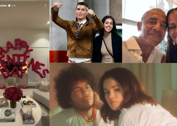 Celebridades festejan San Valentín.