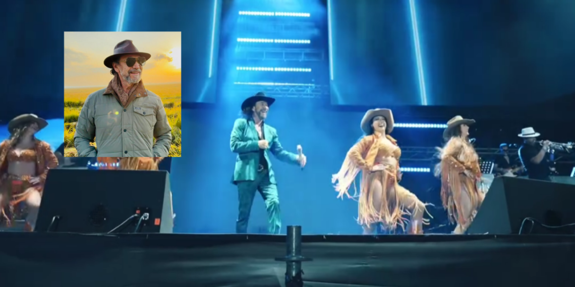 El Buki baila Not Like Us de Kendrick Lamar en concierto.