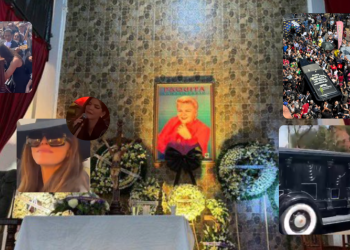 Cientos de fans se unen al recorrido de cenizas de Paquita la del Barrio.