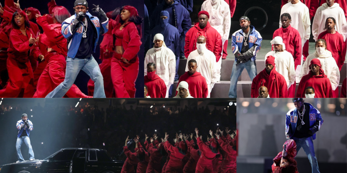 Kendrick Lamar da show de medio tiempo en el Super Bowl cargado de tintes políticos,