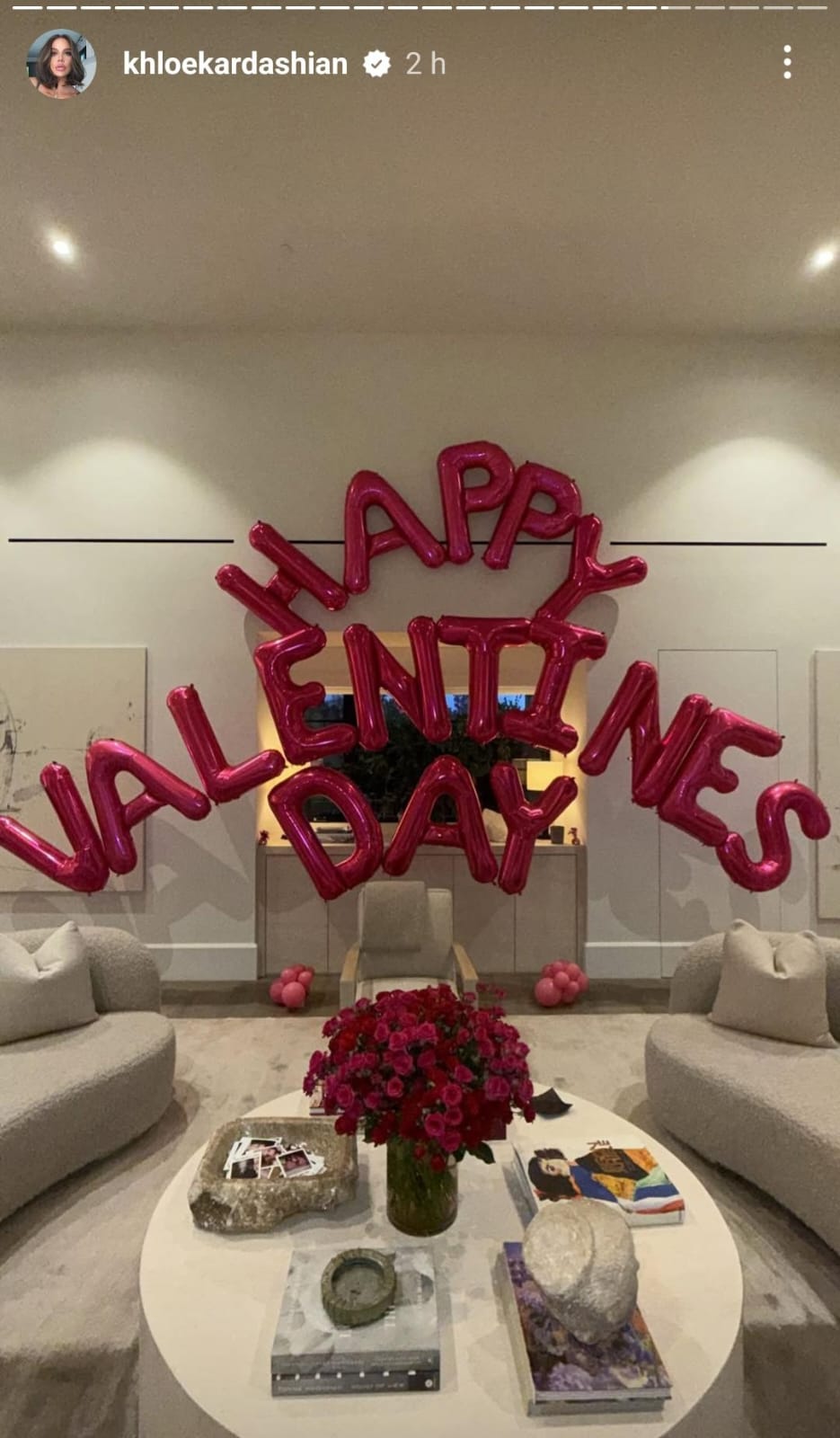 Khloe Kardashian se une a las celebridades que festejan San Valentín
