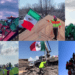 Mexicanos celebran Día de la Bandera en Estados Unidos.