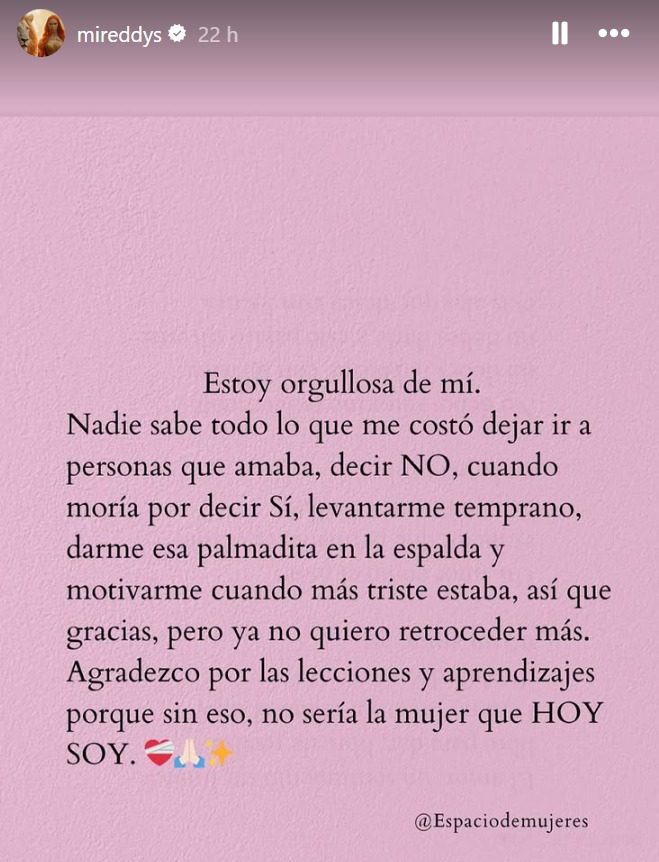 Mireddys Gonzalez comparte mensaje tras consumar su divorcio con Daddy Yankee.