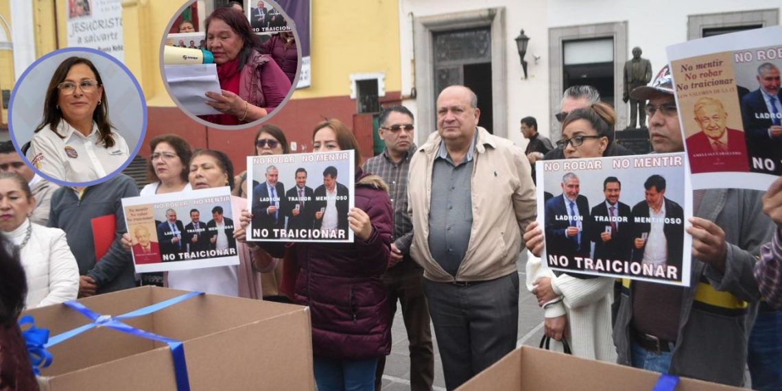 Protestan en Veracruz por llegada de los Yunes a Morena