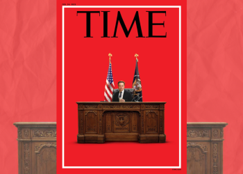 La nueva portada de TIME: Elon Musk en el escritorio presidencial de Trump