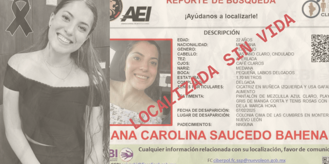 Comunicado de la mamá de Ana Carolina, joven encontrada sin vida