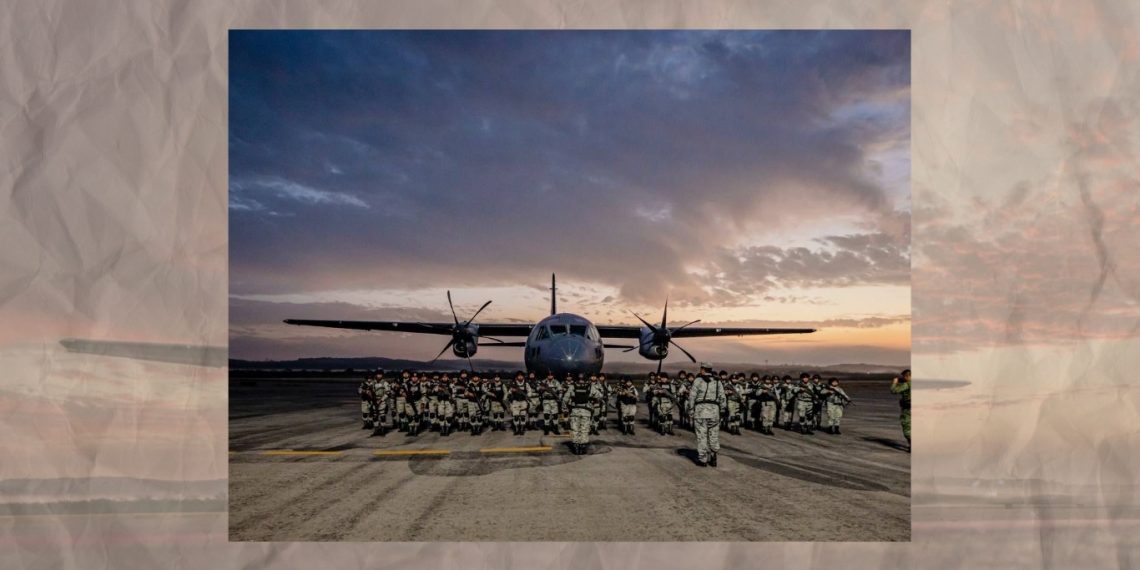 Despliegue de Militares desde Campeche a la frontera norte de México