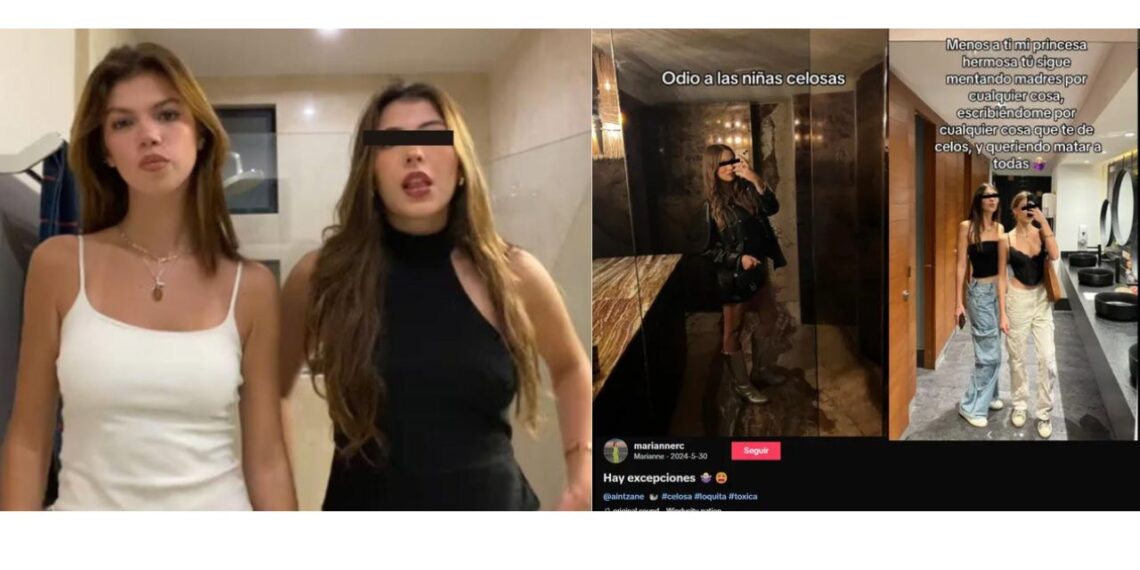Este jueves se dio a conocer que fueron detenidos dos amigos de Valentina Gilabert, víctima de la influencer Marianne ‘N’ por presunta complicidad en el ataque que sufrió la joven modelo el pasado 5 de febrero en Jardines de Coyoacán. De acuerdo con diversos reportes periodísticos, Aintzane 'N' y Akram ‘N’ fueron capturados por agentes de la Policía de Investigación (PDI) de la Fiscalía General de Justicia de la Ciudad de México (FGJ-CDMX) y posteriormente vinculados a proceso por el delito de lesiones calificadas. Mientras que a Aintzane ‘N’ de 17 años se le impuso una medida cautelar de internamiento preventivo a Akram ‘N’, quien ya es mayor de edad se encuentra recluido en el Reclusorio Oriente bajo la medida cautelar de prisión preventiva justificada. Aintzane 'N' era amiga de Valentina Gilabert y de Marianne ‘N’ Desde hace un mes, usuarios en la plataforma X (antes Twitter) ya denunciaban que la víctima y la victimaria compartían una amiga en común, quien además sería la dueña del departamento donde ocurrieron los hechos. No obstante, las autoridades resolvieron apenas este jueves la relación entre las 3 jóvenes y un sujeto implicado. En sus perfiles de TikTok, Gilabert y la 'mommy blogger’ compartían vídeos donde aparecía Aintzane 'N', es decir que pasaba tiempo con ambas creadoras de contendido. Aunque las fotos y videos han sido eliminados, internautas rescataron una publicación donde se ve a Marianne 'N' posando junto a Aintzane frente a un espejo con la siguiente __: "Odio a las niñas celosas menos a ti mi princesa hermosa tú sigue mentando madr*s por cualquier cosa, escribiéndome por cualquier cosa que te de celos, y queriendo mata*r a todas", escribió Marianne N en su publicación de TikTok refiriéndose a Aintzane. Por las mismas fechas, Valentina realizó un trend en TikTok junto a Aintzane 'N' que demostraba su amistad. Aintzane 'N'