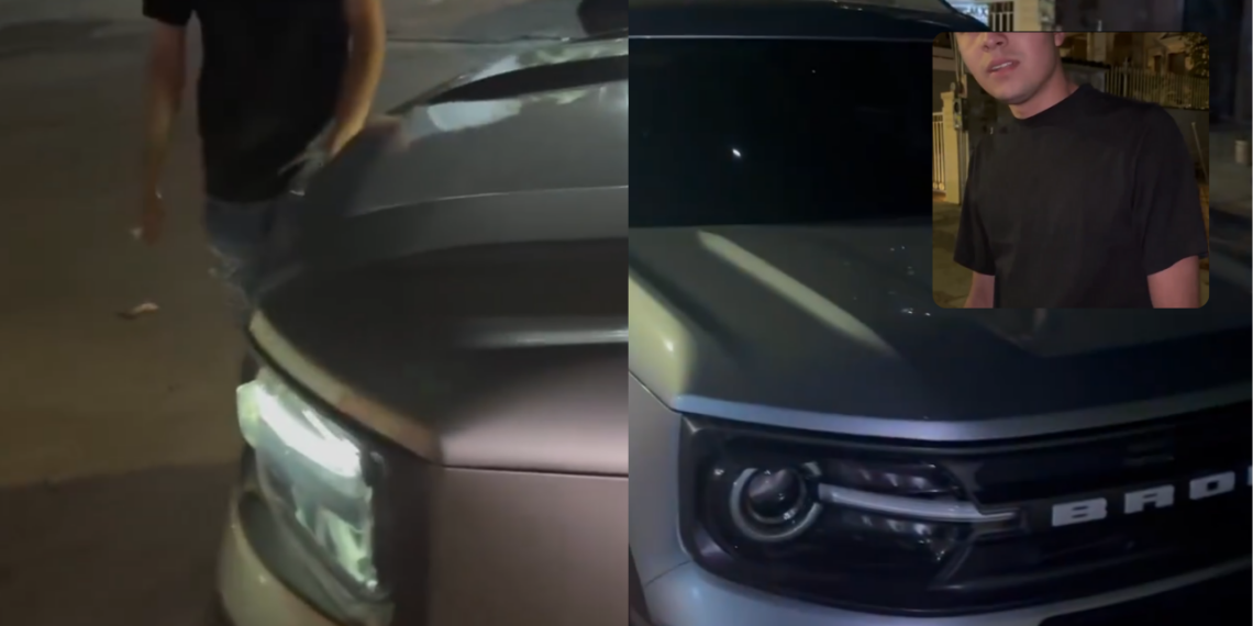Video viral de dueño de camioneta Ford encontrando a joven usando su vehículo tras dejarlo en taller de Ford Jalisco Motors.