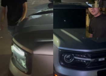 Video viral de dueño de camioneta Ford encontrando a joven usando su vehículo tras dejarlo en taller de Ford Jalisco Motors.