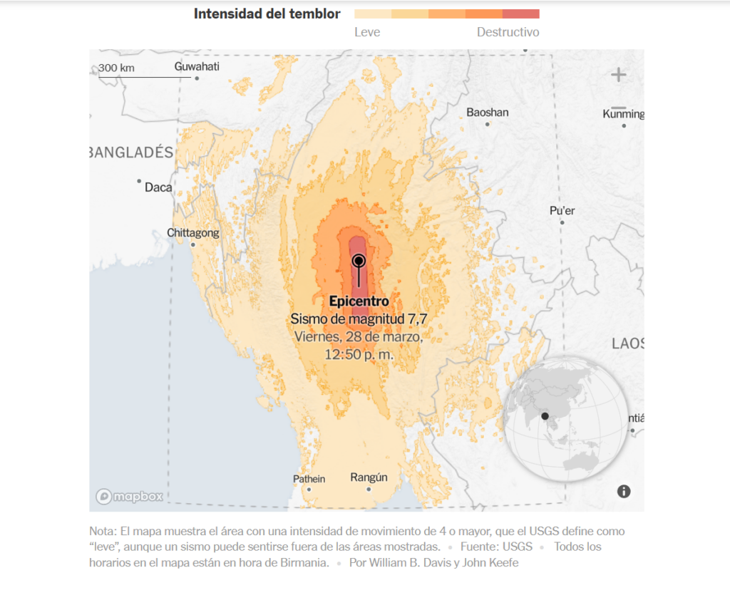 Videos más impactantes del terremoto en Myanmar y Tailandia