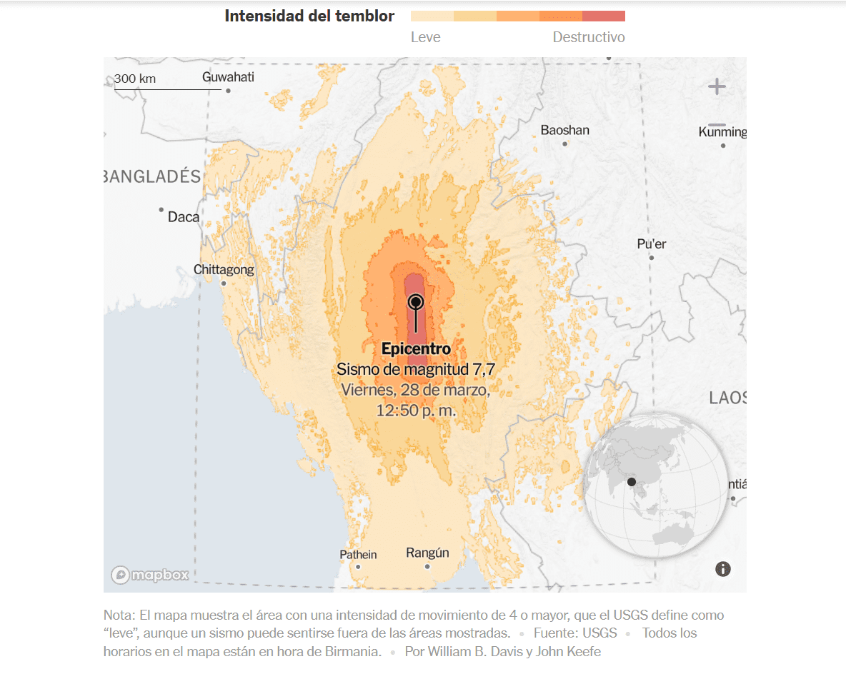 Videos más impactantes del terremoto en Myanmar y Tailandia