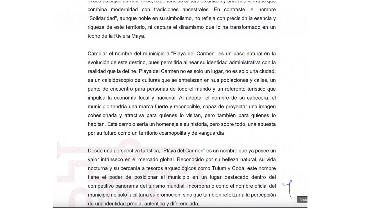 Propuesta del Ayuntamiento