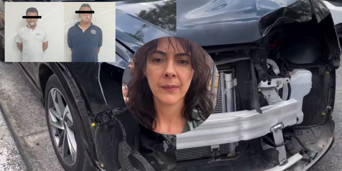 La SSC confirma que se han detenido a dos personas por desvalijar el automóvil de Verónica Jaspeado.