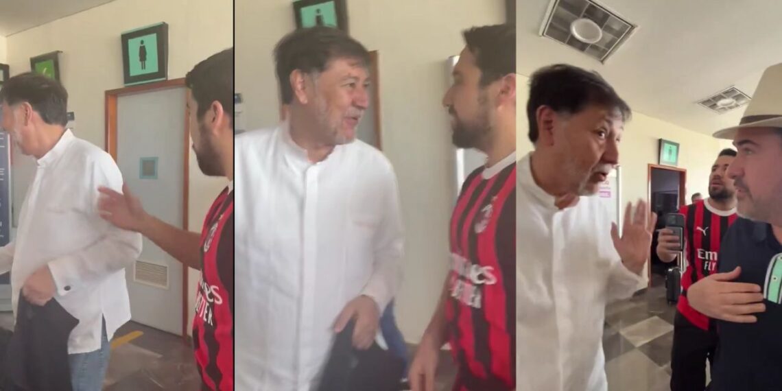 VIDEO: Encontronazo entre Noroña y el hijo de Felipe Calderón