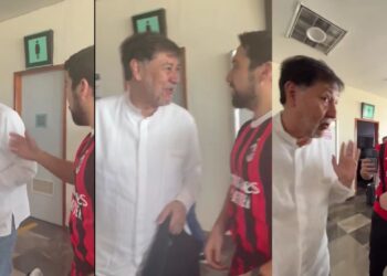 VIDEO: Encontronazo entre Noroña y el hijo de Felipe Calderón